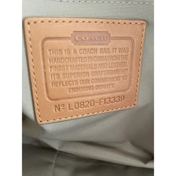 Coach Hampton signature striped multicolored Carryall F13339 - Picture 10 of 10